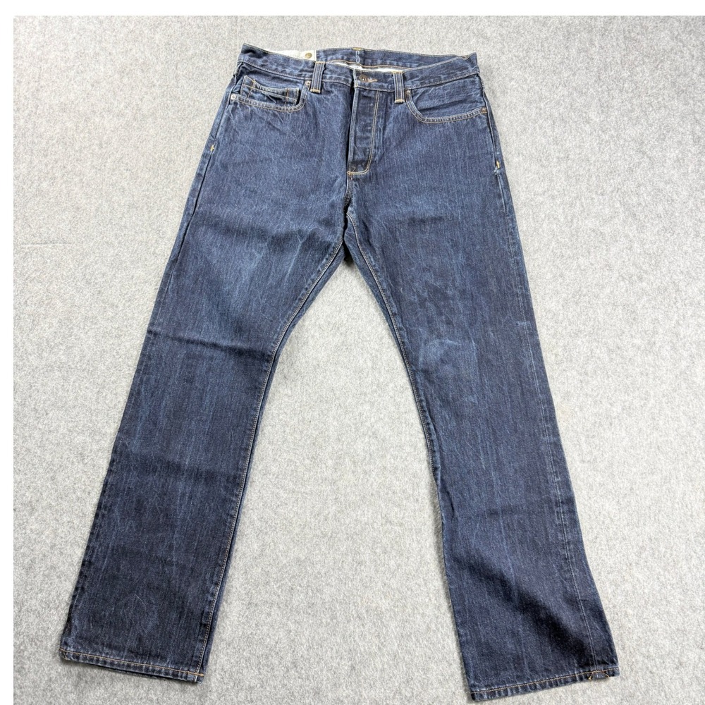 Williamsburg Garment Co Men Jeans‎ 34x30 Hope Street Raw Denim Straight Button